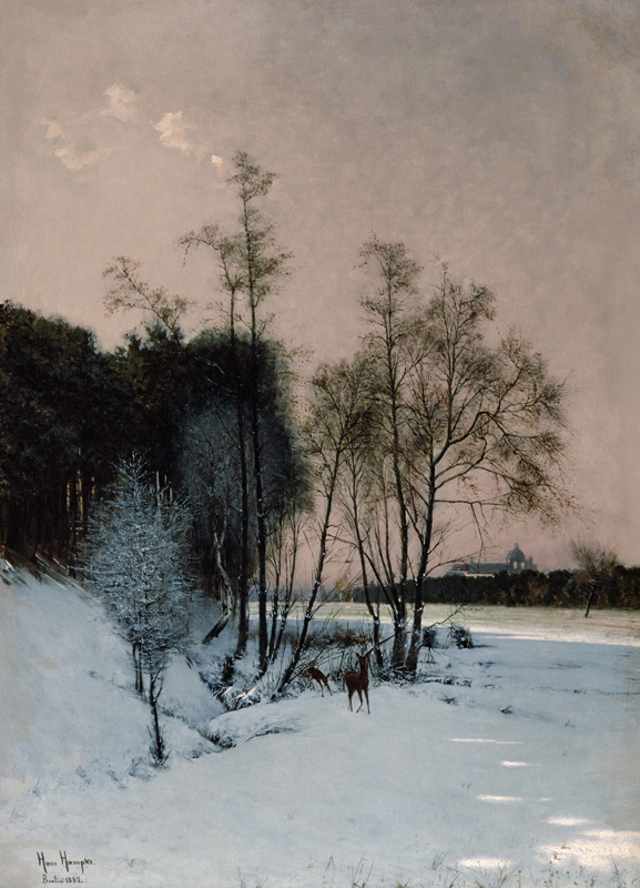 A Winter View in Posen de Hans Hampke