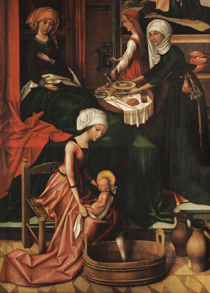 Birth Mariae Weingartner altar in the cathedral to de Hans Holbein el Anciano