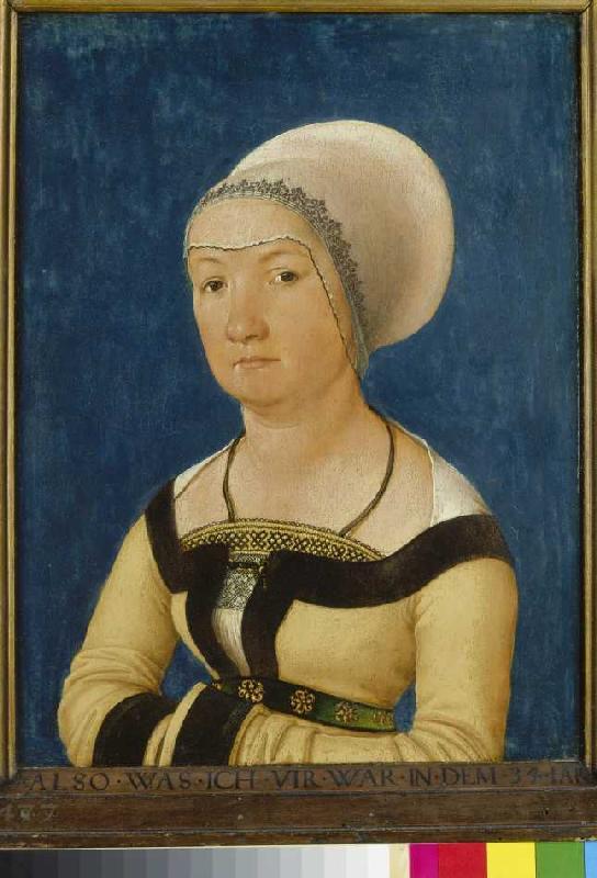 Portrait of a 34-year-old woman de Hans Holbein el Anciano