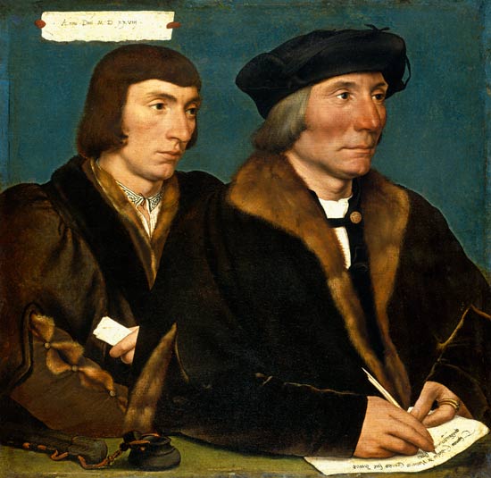 El doble retrato de Thomas Godsalve y su hijo  Sir John de Hans Holbein (el Joven)