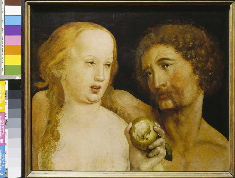 Adam and Eva. de Hans Holbein (el Joven)