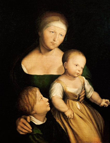 The Artist's Wife and Children de Hans Holbein (el Joven)