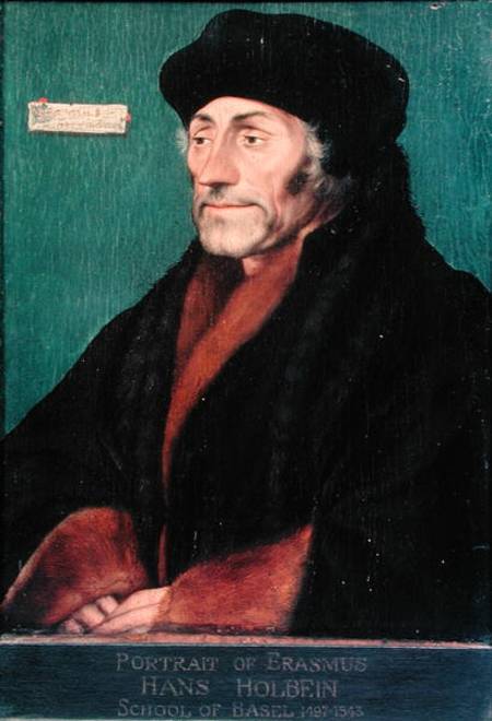 Erasmus of Rotterdam (1466-1536) de Hans Holbein (el Joven)