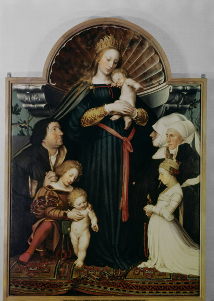 H.Holbein d.J., Madonna des Jakob Meyer de Hans Holbein (el Joven)