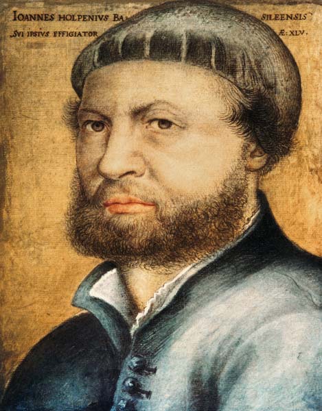 Holbein t.Y. / Selbf-portrait / 1542 de Hans Holbein (el Joven)