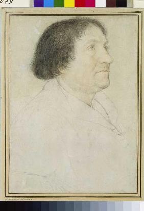 Portrait of the Jakob Meyer to the rabbit outline