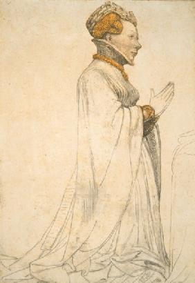 Jeanne de Boulogne / Drawing / Holbein
