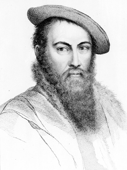 Sir Thomas Wyatt de Hans Holbein el Joven (taller)