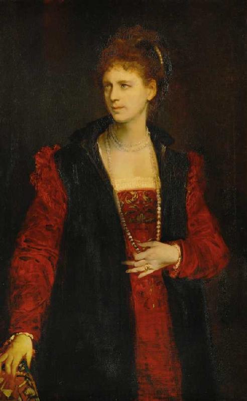 Bildnis der Schauspielerin Zerline Gabillon (1835-1892) de Hans Makart