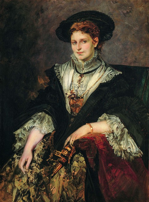 Portrait of Bertha von Piloty de Hans Makart