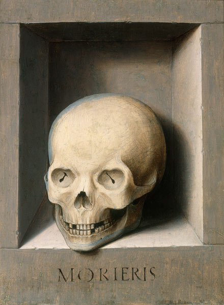 Skull back of the Johannes and Veronika-Diptychon de Hans Memling