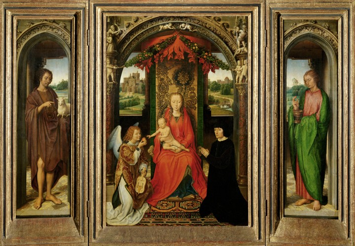 Small Triptych of St. John the Baptist de Hans Memling