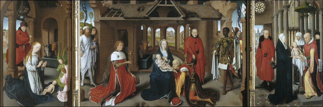 Nativity. The Adoration of the Magi. The Presentation of Jesus at the Temple de Hans Memling
