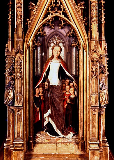 St. Ursula and the Holy Virgins, from the Reliquary of St. Ursula, 1489 (see also 185907) de Hans Memling