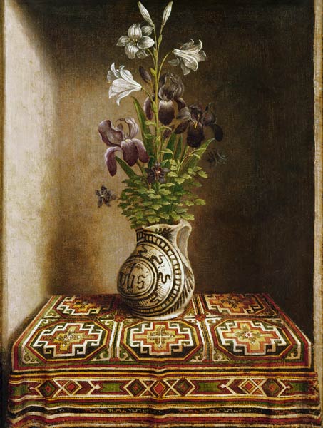 Stillleben mit Blumen de Hans Memling