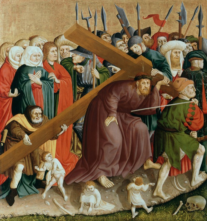 Christ carrying the Cross. The Wings of the Wurzach Altar de Hans Multscher