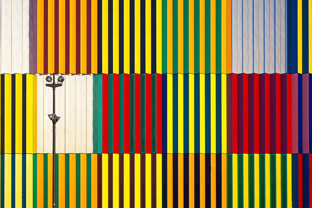 light and coloured verticals de Hans Peter Rank