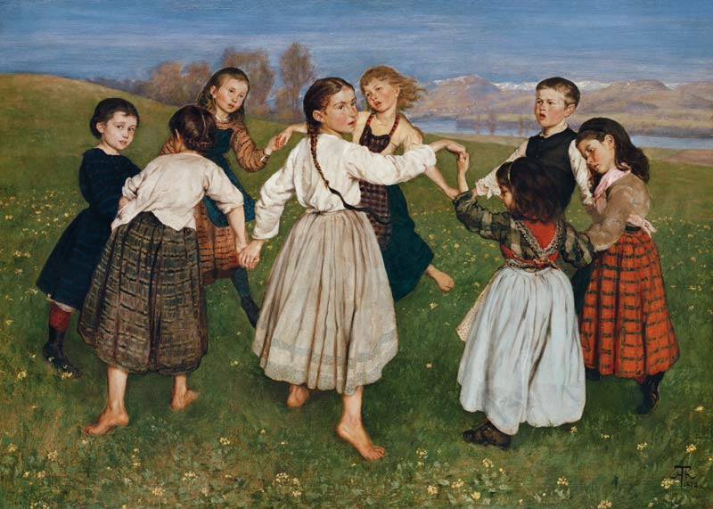 The child round dance de Hans Thoma