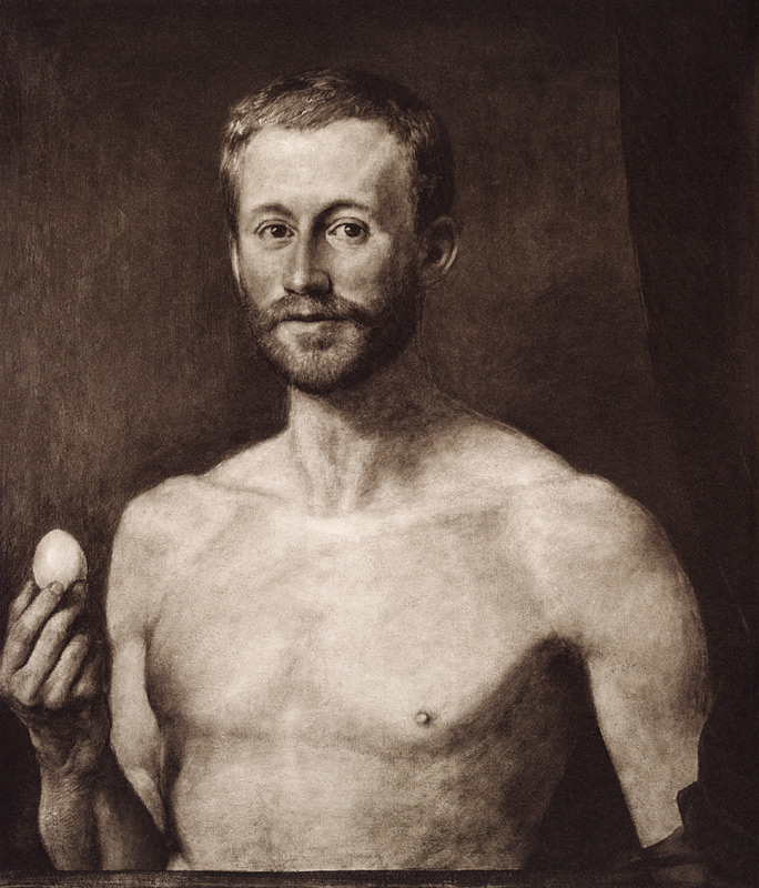 Der Philosoph mit dem Ei de Hans Thoma