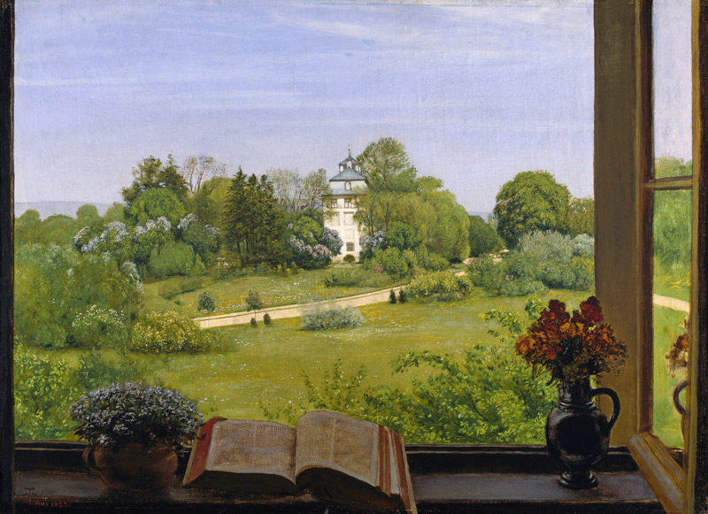 The Oed, look on the Holzhausenpark in Frankfurt. de Hans Thoma