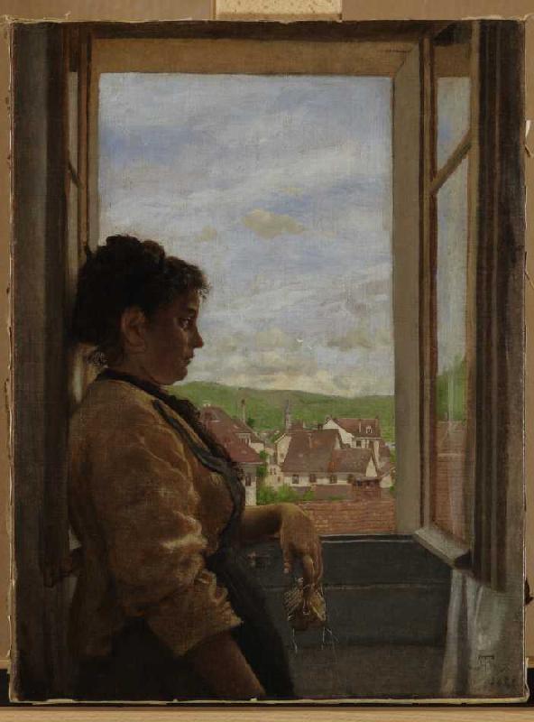 Am Fenster de Hans Thoma
