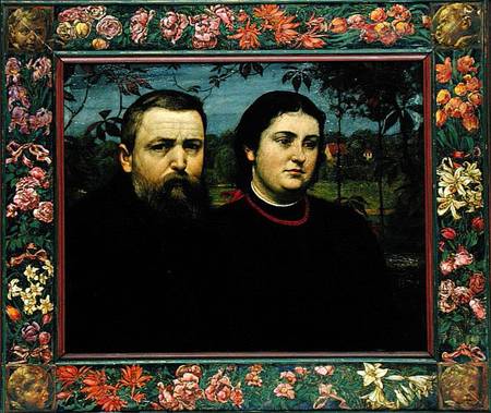 The Artist with his Wife Bonicella de Hans Thoma