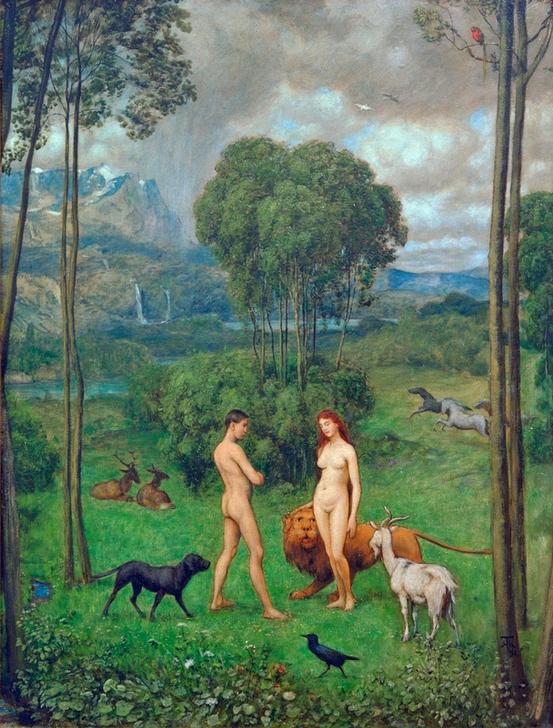 In the Garden of Eden de Hans Thoma