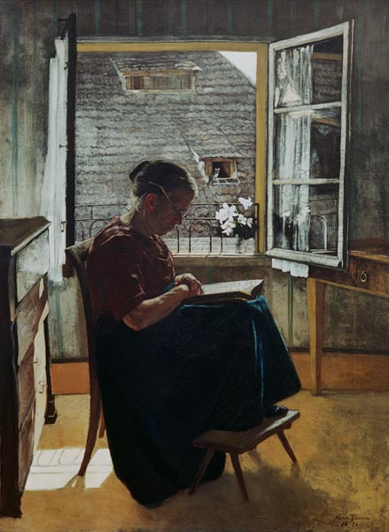 Hans Thoma / Mother of the Artist / 1871 de Hans Thoma