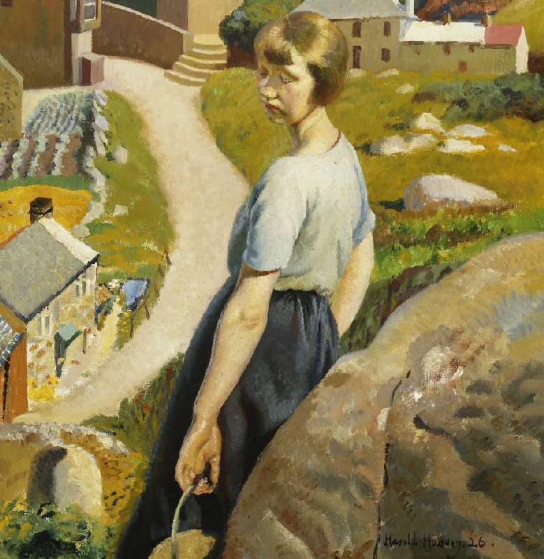 Ein Mädchen aus Cornwall de Harold Harvey