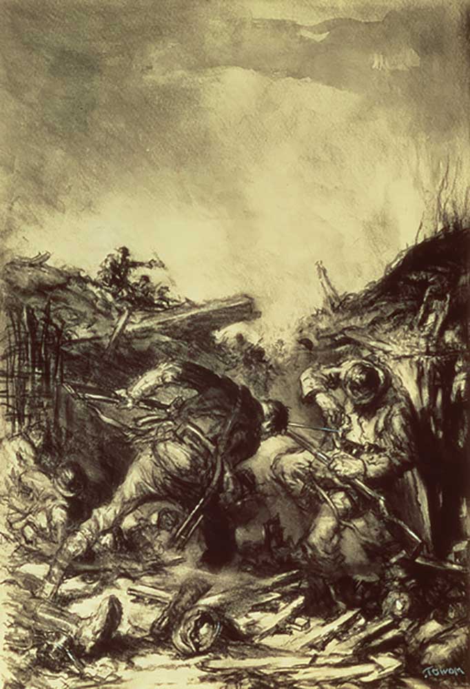 Trench Fight, 1918 de Harold James Mowat