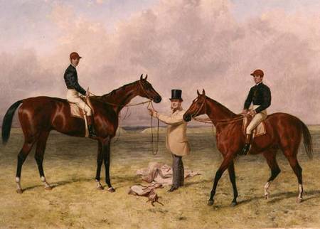 L to R "Lord Lyon", Winner of the Derby, St. Leger and 2,000 guineas; "Elland", Winner of Ascot Gold de Harry Hall