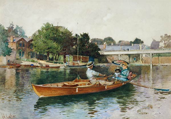 A Boating Party On The Thames At Cookham de Hector Caffieri