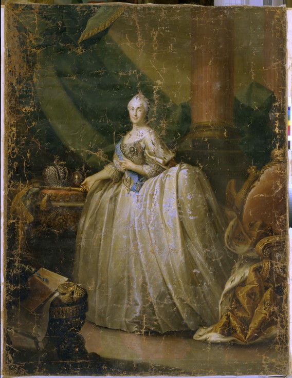 Portrait of Empress Catherine II (1729-1796) de Heinrich Buchholz