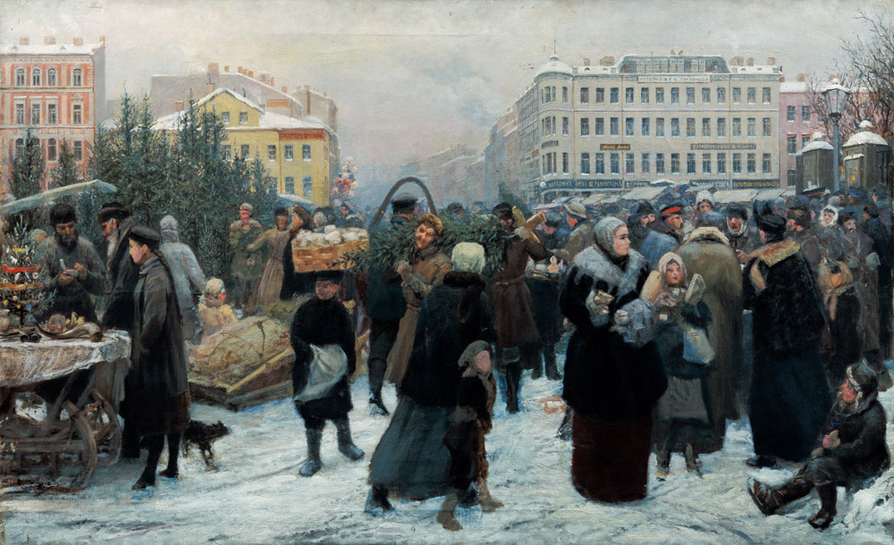 Weihnachtsmarkt de Heinrich Genrich Matwejetisch Maniser