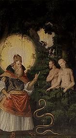 Adán y Eva después de la caída del hombre de Heinrich Göding d.Ä.