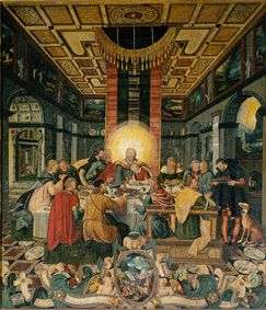 The last Holy Communion. Middle panel of the altar de Heinrich Göding d.Ä.