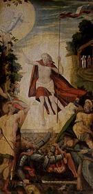 The resurrection Christi. Panel of the altar of th