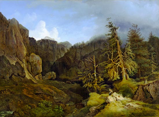 Mountains landscape from Grisons de Heinrich Heinlein