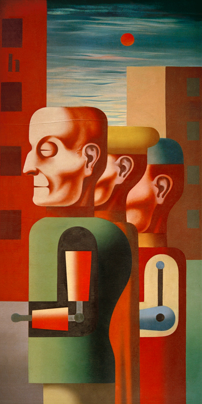 Three Invalids (Machine Men) de Heinrich Hoerle
