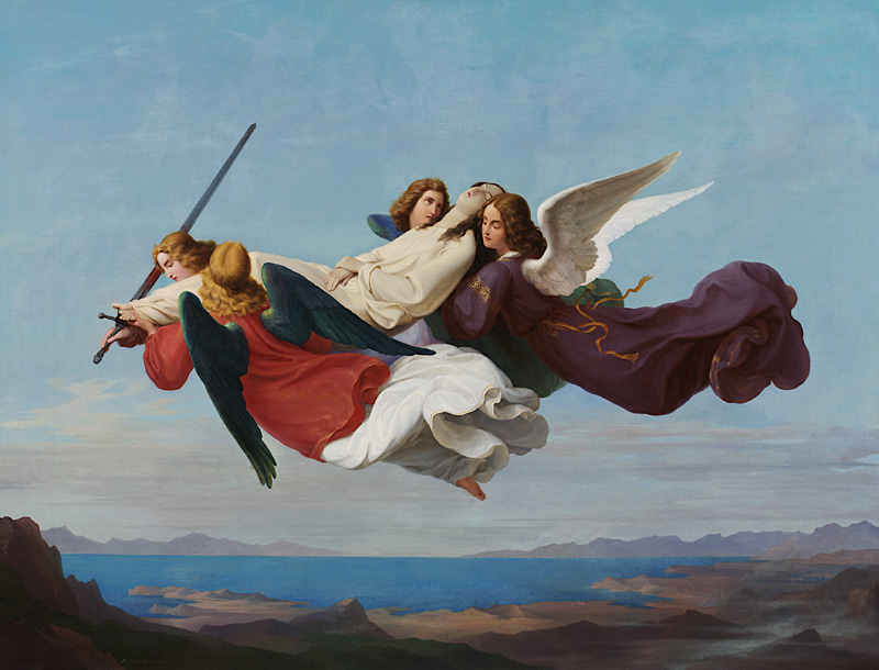 Übertragung des Leichnams der heiligen Katharina zum Berge Sinai de Heinrich Mücke