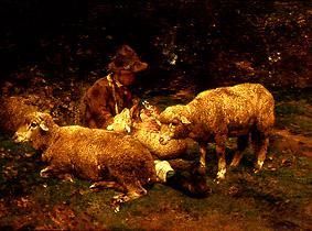 Sheep herdsman. de Heinrich von Zügel
