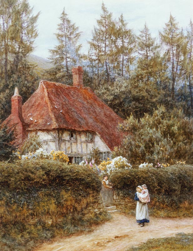 A Cottage near Haslemere de Helen Allingham