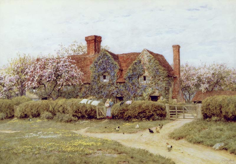 A Buckinghamshire House at Penstreet de Helen Allingham