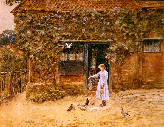 A cottage at Shere, c.1875 de Helen Allingham