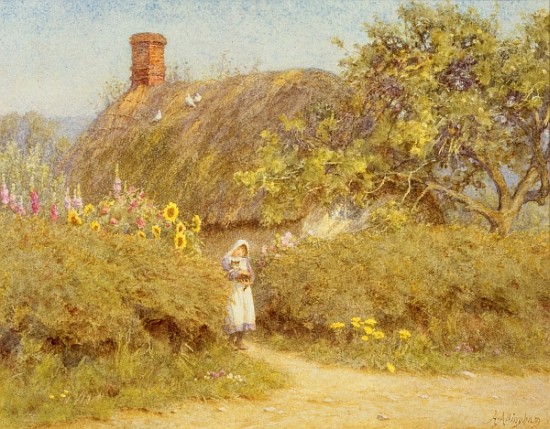 A Surrey cottage de Helen Allingham