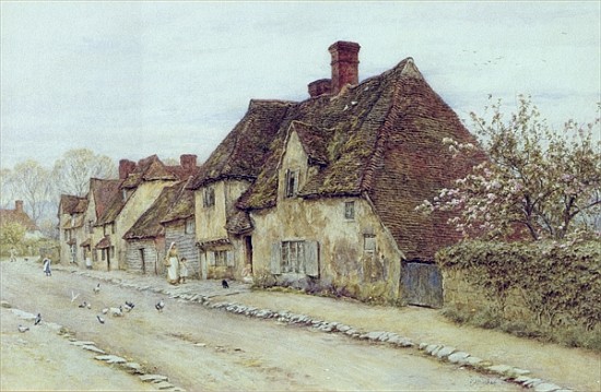 A Village Street, Kent de Helen Allingham