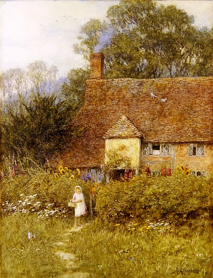 By the Cottage Gate de Helen Allingham