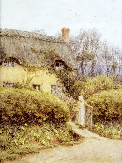 Cottage near Freshwater de Helen Allingham
