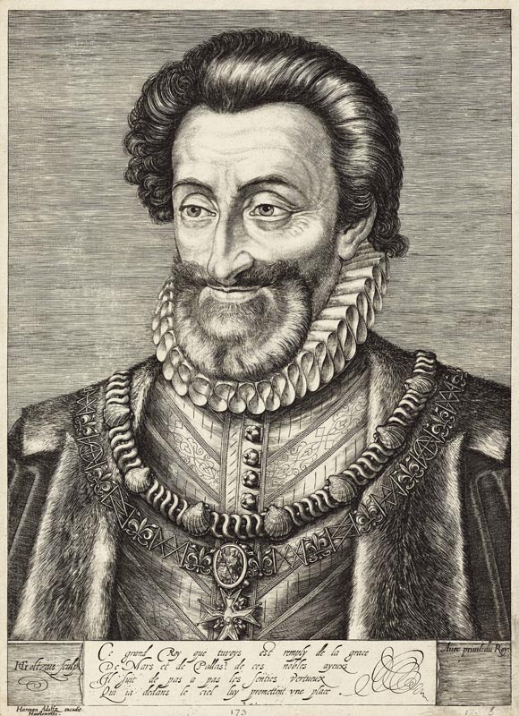 Portrait of King Henry IV of France de Hendrick Goltzius