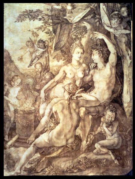 Bacchus, Venus and Ceres de Hendrick Goltzius